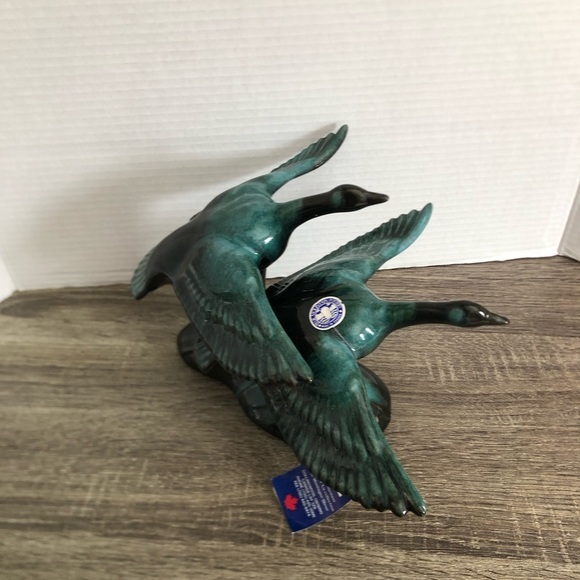 Vtg Blue Mountain Pottery Flying Geese Sculpture - Picture 4 of 13